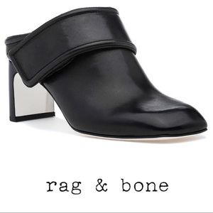 Rag & Bone Elliot Mule in Black Size 37 New!